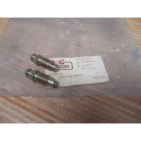 A&G Mercury CHI-70105-027 Seat, Brake Bleeder CHI70108027 (Pack of 2)