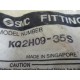 SMC KQ2H09-35S Straight Union KQ2H0935S (Pack of 10)
