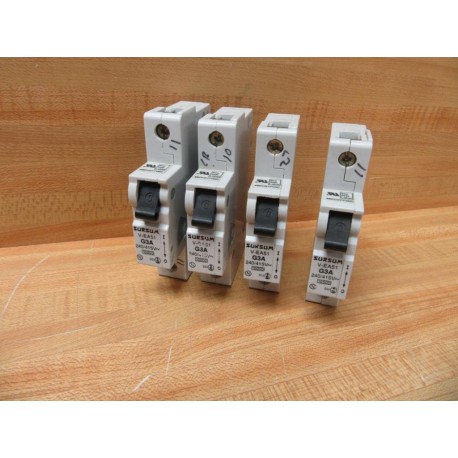 Sursum V-EA51-G3A Circuit Breaker 3 Amp V-EA51 (Pack of 4) - Used