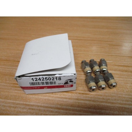 Norgren 124250218 Push-To-Connect Tube Fitting (Pack of 6)