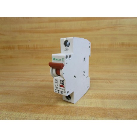 Moeller L7-41C F&G 4A Circuit Breaker L741C - Used
