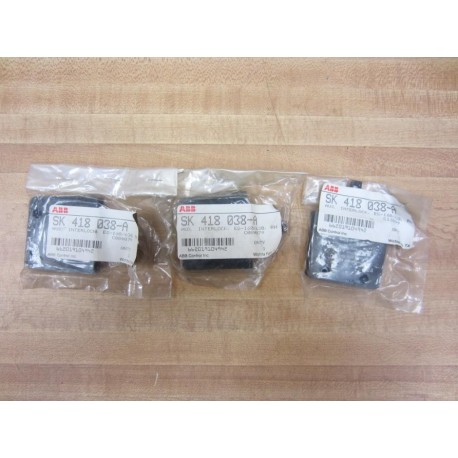 ABB SK 418 038-A Auxiliary Interlock SK418038A (Pack of 3)