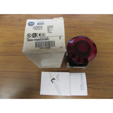Allen Bradley 800H-FRXMQ24RA7 Push Pull Switch