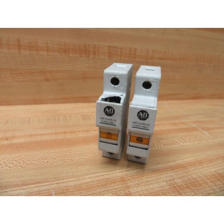 Allen Bradley 1492-FB1C30-L Fuse Holder 1492FB1C30L Indicator (Pack of 2) - Used