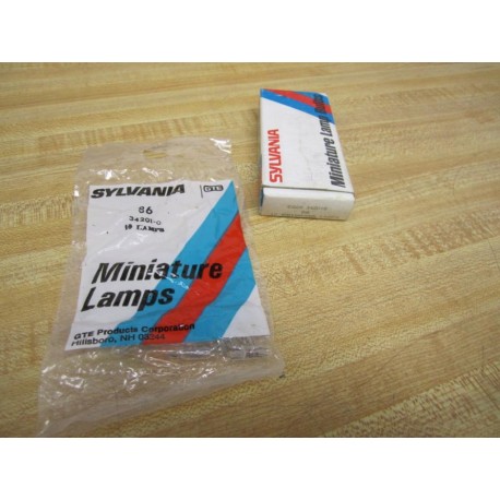 Sylvania 86 Miniature Lamp Light Bulbs 34201 (Pack of 10)