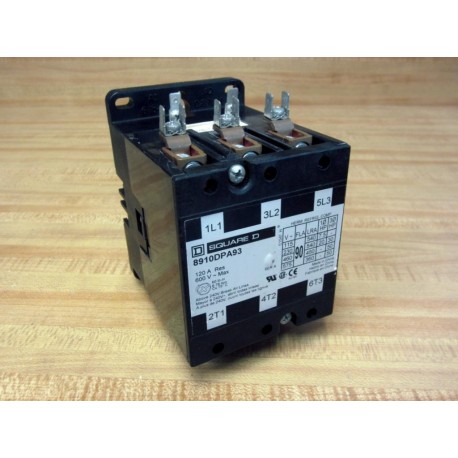 Square D 8910DPA93 3P Contactor 8910DPA93V02 - New No Box