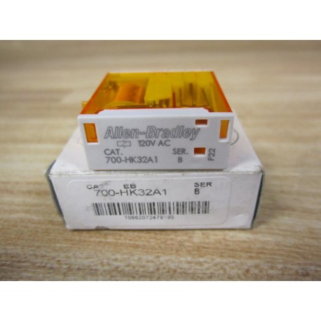 Allen Bradley 700-HK32A1 Relay 700HK32A1 Ser B - OrangeWhite