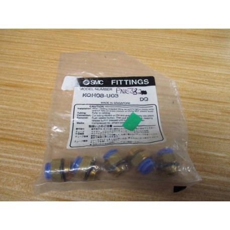 SMC KQH08-U03 Tube Fitting KQH08U03 (Pack of 5)