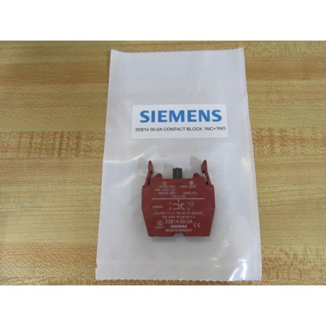 Siemens 3SB1400-0A Contact Block 3SB14000A