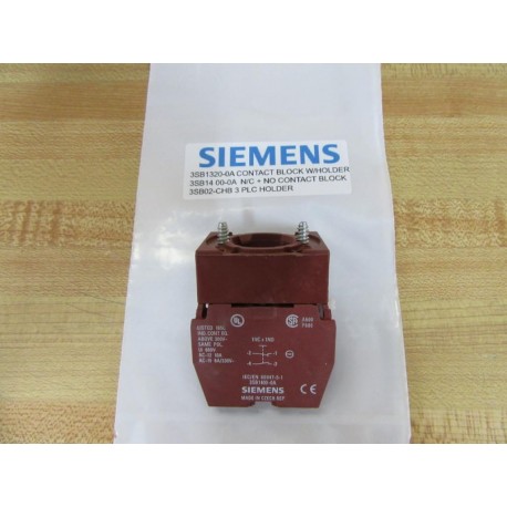 Siemens 3SB1400-0A Contact Block 3SB14000A 3SB1320-0A Contact Block WHolder