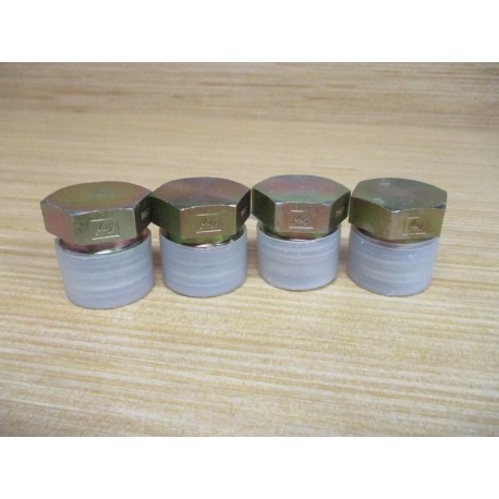 Brennan Industries 2408-14 37° Flare JIC Plug 240814 (Pack of 4) - New No Box