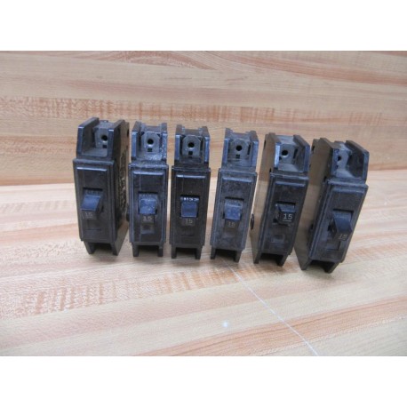 Westinghouse QCL 1015 Circuit Breaker 15 Amp QCL1015 (Pack of 6) - Used