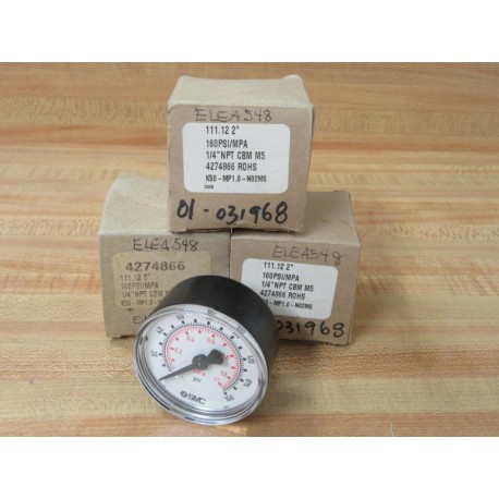 SMC 4274866 Pressure Gauge 4274866 (Pack of 3)