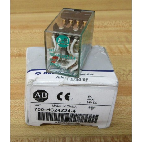 Allen Bradley 700-HC24Z24-4 Relay 700HC24Z244 Series C (Pack of 2)