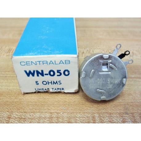 Centralab WN-050 Potentiometer WN050 5 Ohms 5W