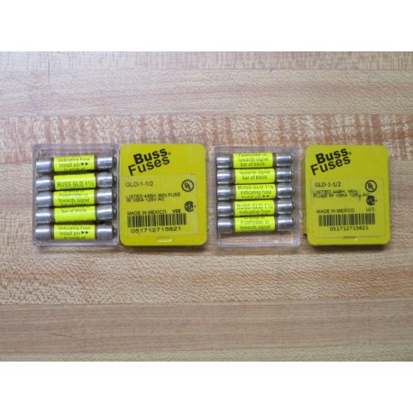 Buss GLD-1-12 Bussmann Indicating Fuse GLD112 (Pack of 10)