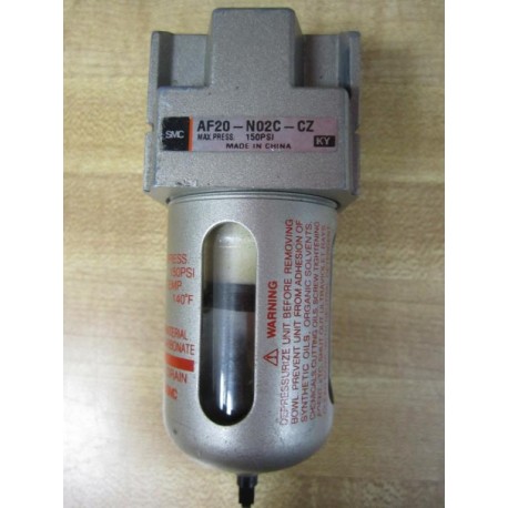 SMC AF20-N02C-CZ Pneumatic Filter AF20-NO2C-CZ - Used