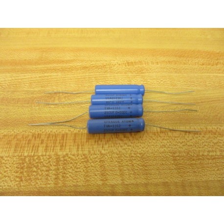 Sprague TVA 1312 Capacitor TVA1312 Blue (Pack of 4) - New No Box