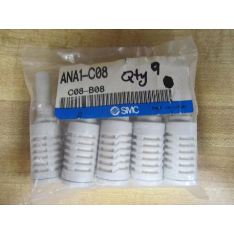 SMC ANA1-C08 Silencer ANA1C08 (Pack of 9)