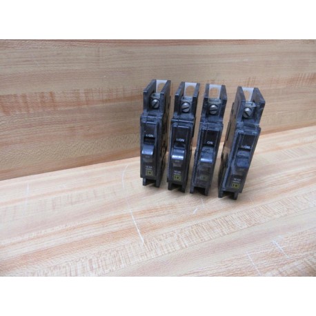 Square D QOU120 Circuit Breaker 20A 1 Pole 120240V 41853 (Pack of 4) - Used