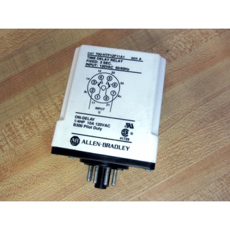 Allen Bradley 700-HTF12F11A1 Time-Delay Relay 700HTF12F11A1 - Used