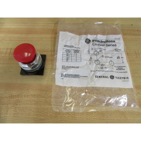 General Electric CR104PBM92R5 Push Button Switch GE - New No Box