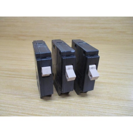 Cutler Hammer CH-115 Eaton Circuit Breaker 15A CH115 (Pack of 3) - Used