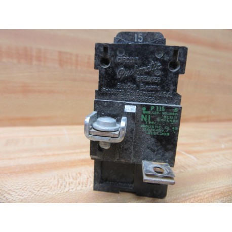 Bulldog Electric Products P115 Circuit Breaker P115 1-Pole - Used