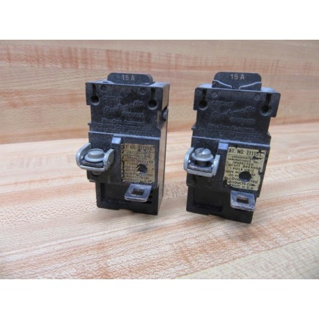 Bulldog Electric 11115L Pushmatic Circuit Breaker 15A (Pack of 2) - Used