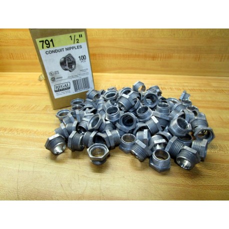 Regal Fittings 791 12" Conduit Nipples (Pack of 100)