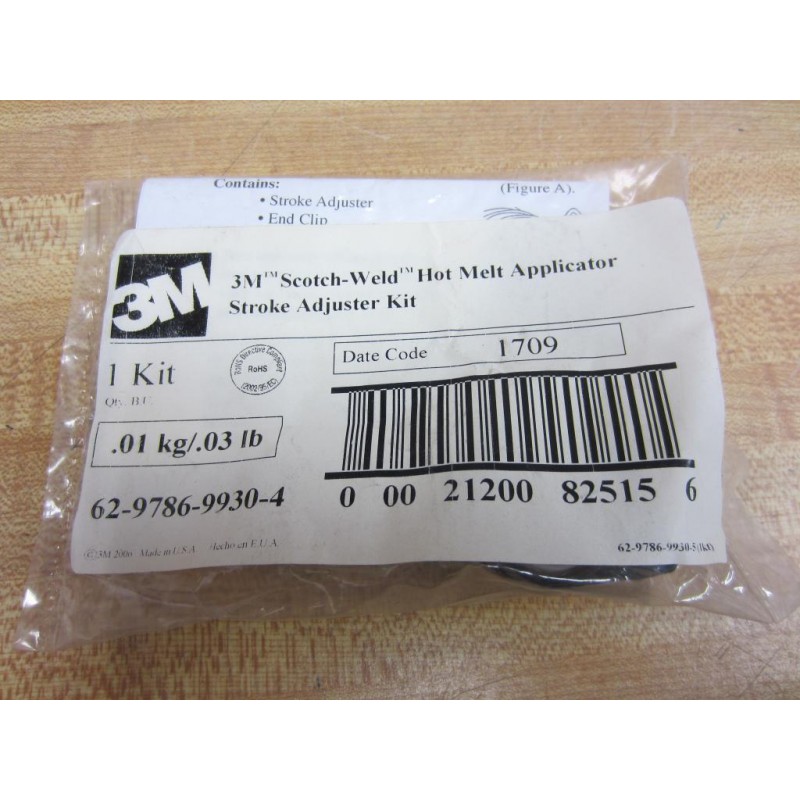 183637 New-No Box 3M 62-9786-9930-4 Hot Melt Applicator EC Stroke Adjuster Kit 