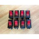 Alco E7560 Red Rocker Switch Illuminated (Pack of 8) - Used