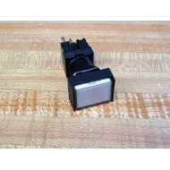 Omron A3GJ-6011-3 Pushbutton White WBase - Used