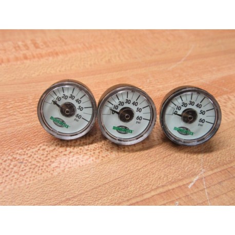 Numatics 214-217 Pressure Gauge 214217 (Pack of 3) - New No Box