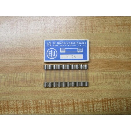 ELU 189100-2A Siba Fuse T2A250V Fine Wire Element (Pack of 10)