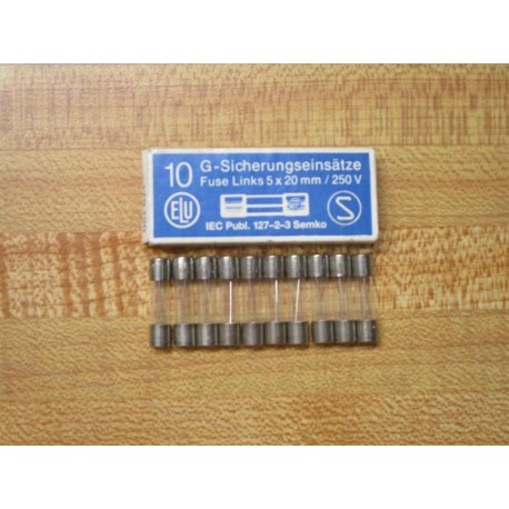 ELU 179120-3.15A Siba Fuse T3.15AL250V Fine Wire Element (Pack of 10)