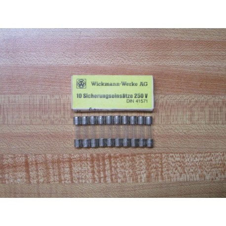 Wickmann 19201-0.315A Littelfuse Fuse M0.315250C Fine Wire Element (Pack of 10)