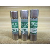Buss FNM-5 Bussmann Fuse Cross Ref 4XC12 Tested (Pack of 3) - New No Box