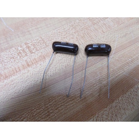 Cornell Dubilier 0.68 ±10% 600V Capacitor CDE (Pack of 2) - New No Box