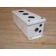 Hoffman E-3PB 3 Hole Pushbutton Enclosure 58030 Beige - Used