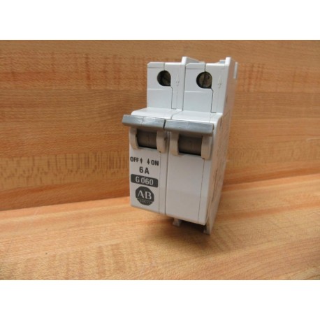 Allen Bradley 1492-CB2 G060 6A Circuit Breaker 1492CB2G060 Series A - Used