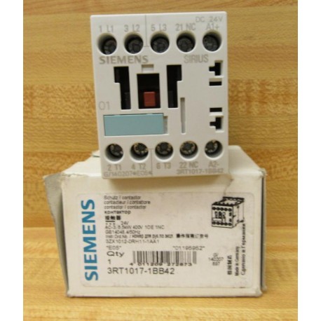 Siemens 3RT1017-1BB42 Contact Block 3RT10171BB42