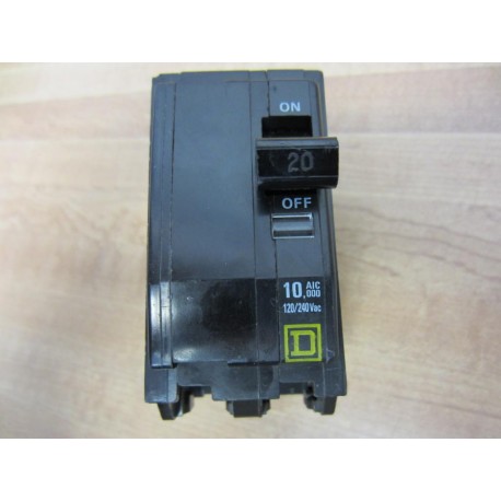 Square D QOB220 Circuit Breaker 20A 2 Pole - New No Box