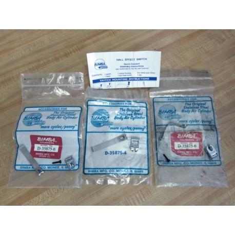 Bimba D-35875-6 Mounting Hardware  D358756 (Pack of 3)
