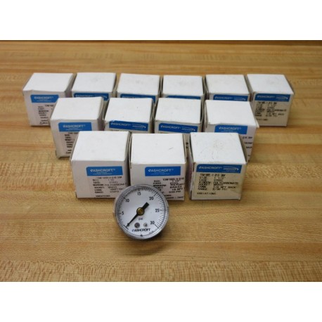 Ashcroft 15W 1005 H 01B 30 Pressure Gauge 15W 1005 H 01B 30 (Pack of 13)