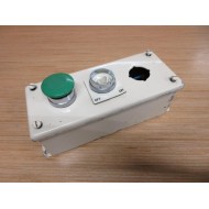 Hoffman E-3PB 3 Hole Pushbutton Enclosure 58030 Assembly, WO Control Knob - Used