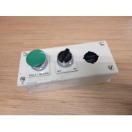 Hoffman E-3PB 3 Hole Pushbutton Enclosure 58030 Assembly - Used