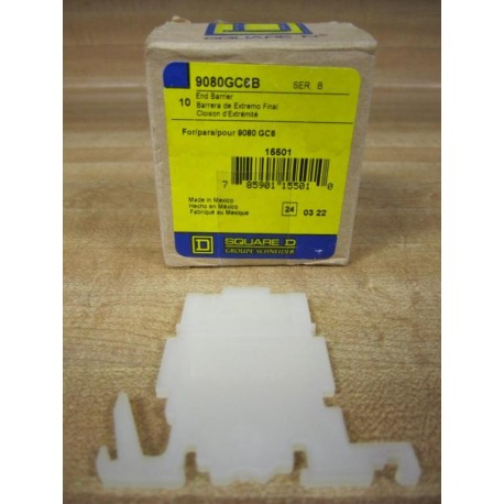 Square D 9080-GC6B End Barrier 9080GC6B (Pack of 10)