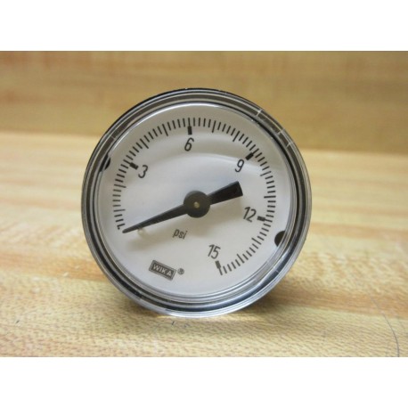 Wika 111.10 1.5" Pressure Gauge 1111015 Range: 0-15 PSI - New No Box