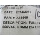 Ferraz Shawmut A085445 Fuse 500V FA 6.3A - New No Box